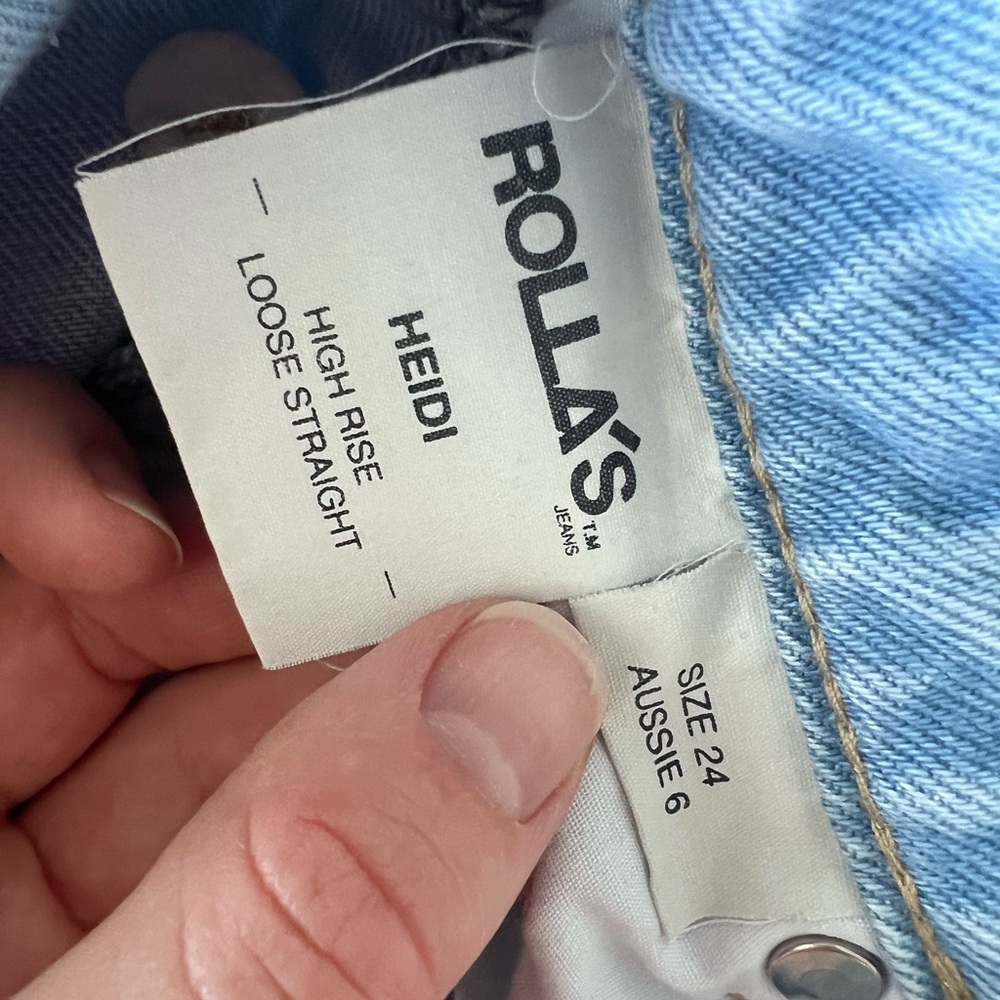 ROLLA'S Light Blue High Rise Jeans - Picture 4 of 7